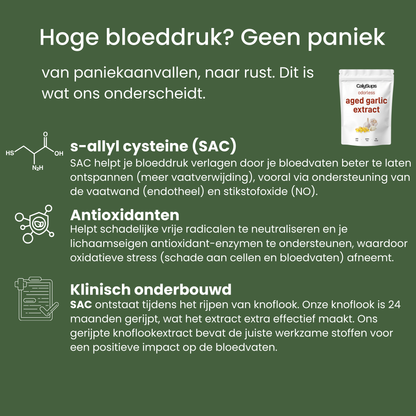 Gerijpt Knoflookextract - 7500mg Geurloos